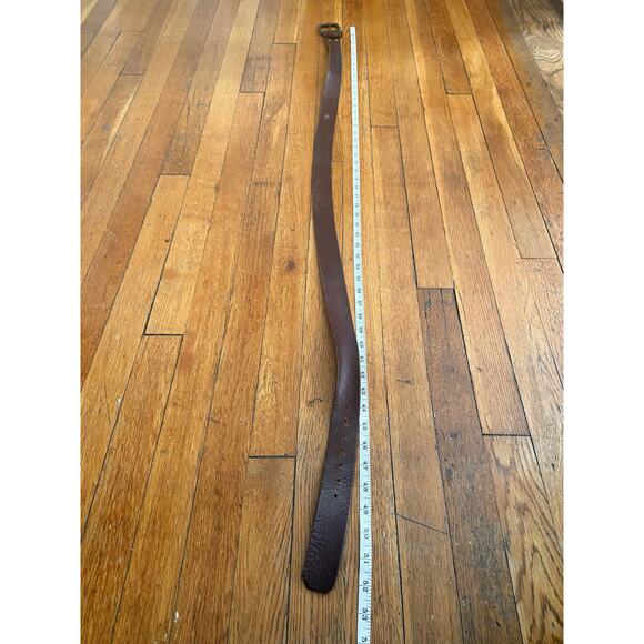 EDDIE BAUER Distressed Brown Leather Belt Mens sz XL - Picture 9 of 11